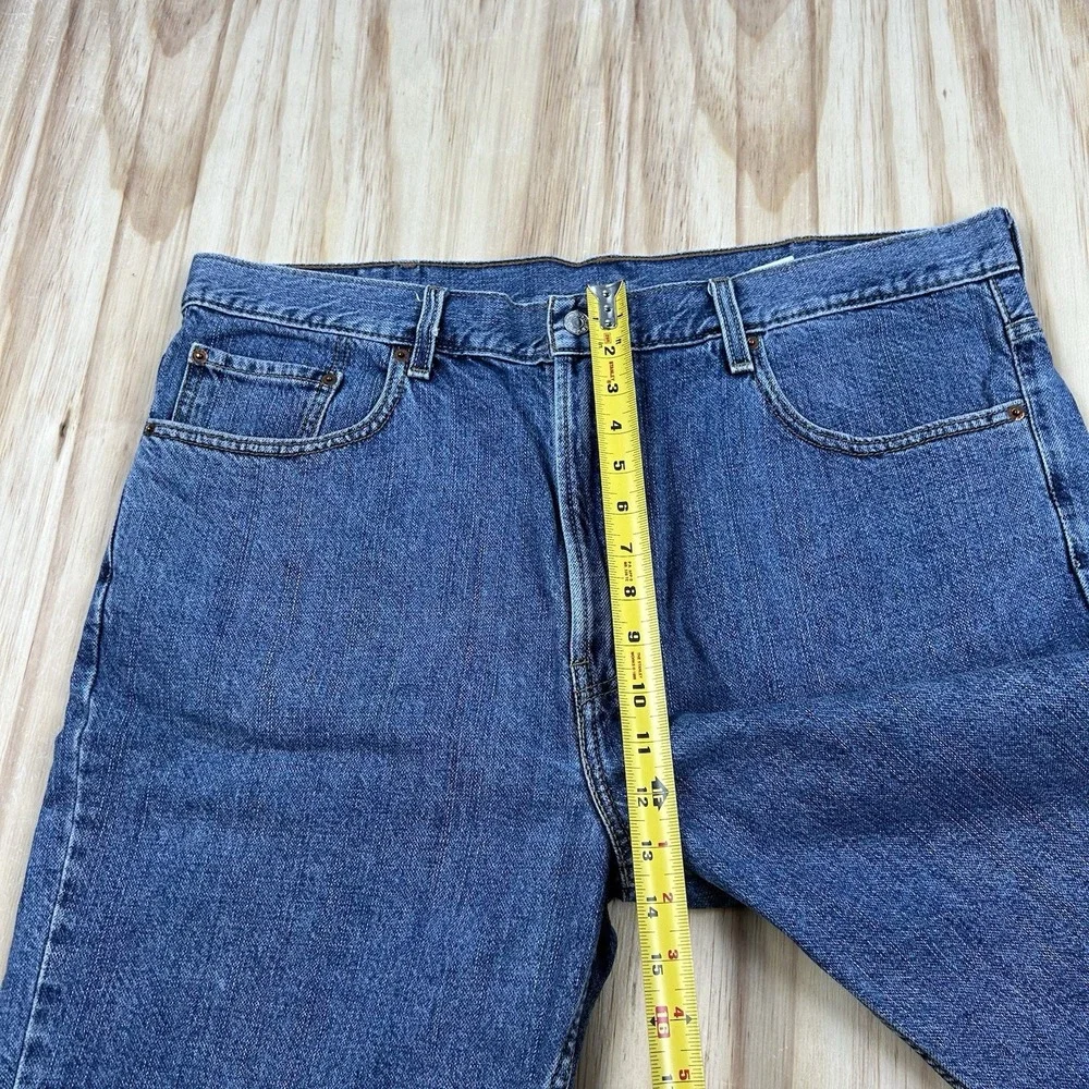 Levi's 505 Men's 40x10 Blue Denim Jean Shorts Jorts Relaxed Fit Vintage Casual